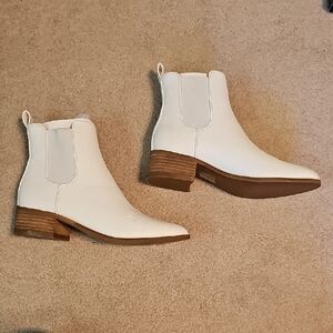 CCOCCI White Ankle Booties
